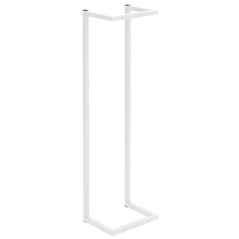 vidaXL dvieļu turētājs, balts, 25x20x95 cm, tērauds