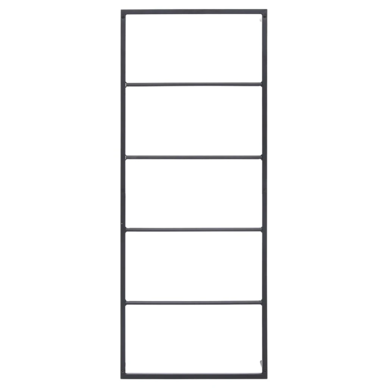 vidaXL dvieļu turētājs, melns, 45x10x115 cm, tērauds