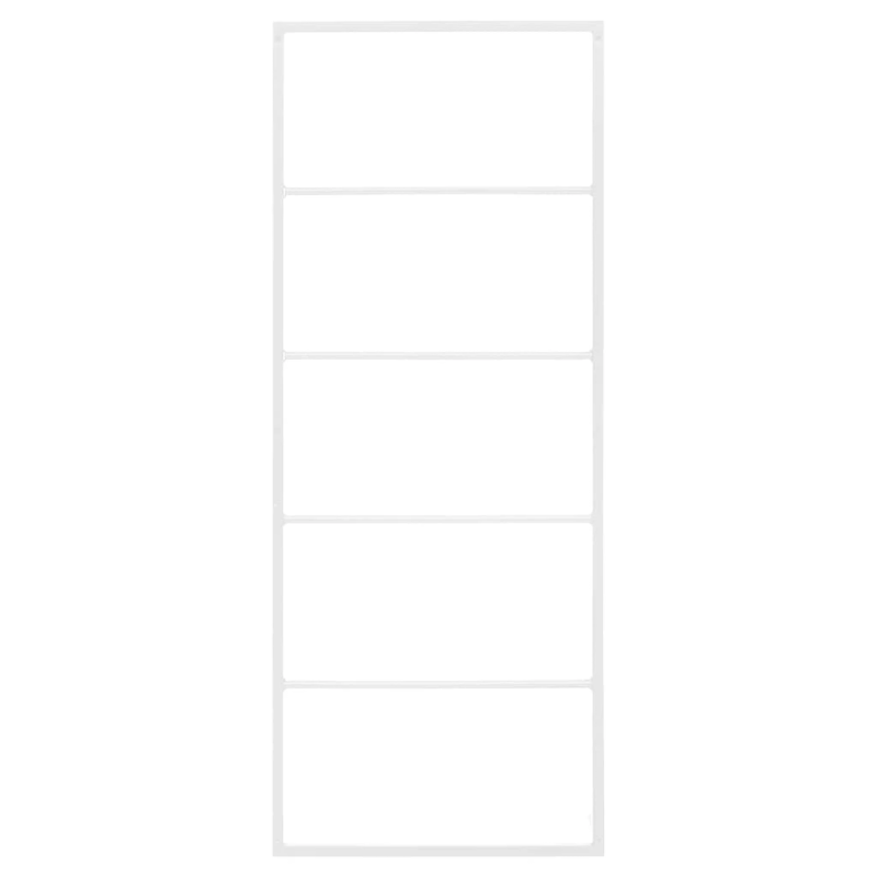 vidaXL dvieļu pakaramais, balts, 45x10x115 cm, tērauds