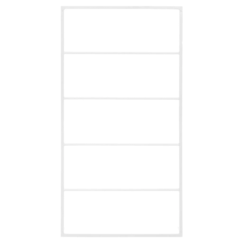 vidaXL dvieļu pakaramais, balts, 60x10x116 cm, tērauds