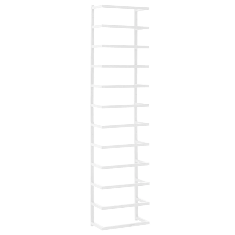 vidaXL dvieļu turētājs, balts, 24x12x96 cm, tērauds