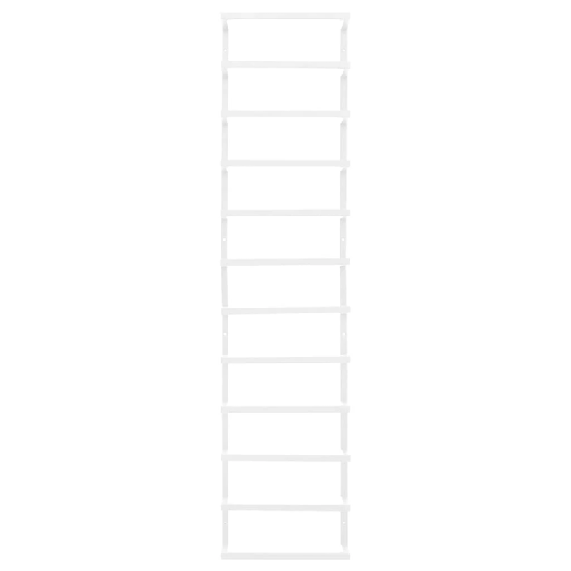 vidaXL dvieļu turētājs, balts, 24x12x96 cm, tērauds