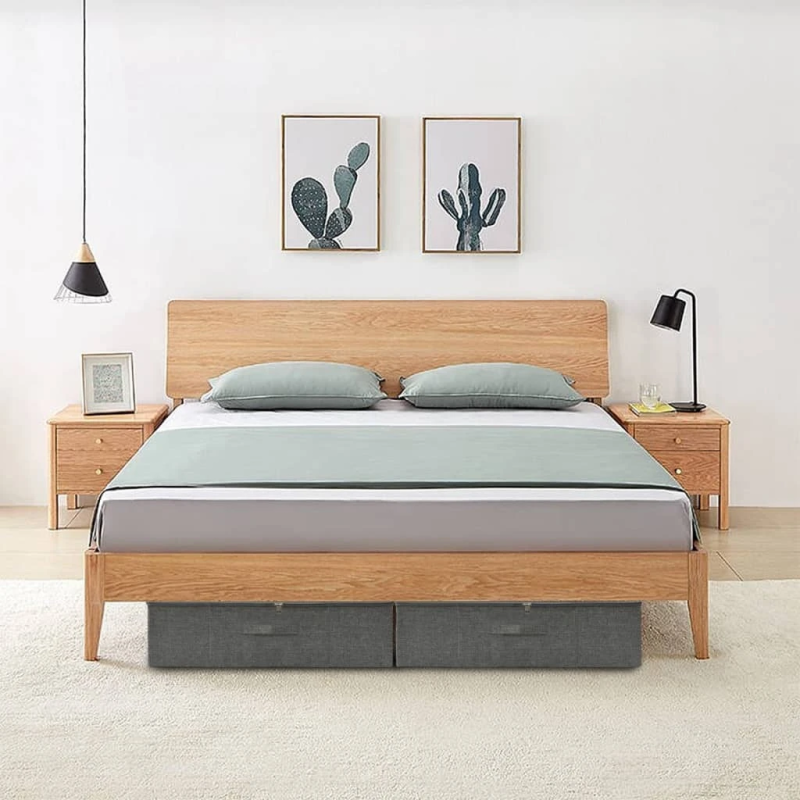 vidaXL uzglabāšanas kaste, 70x40x18 cm, audums, antracītpelēka