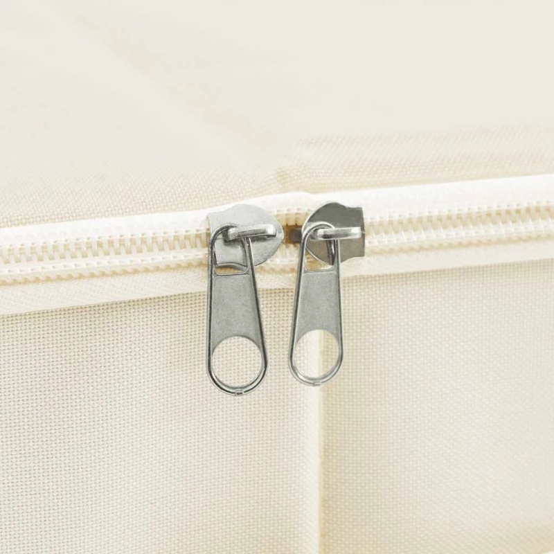 vidaXL uzglabāšanas kaste, 70x40x18 cm, audums, krēmkrāsas