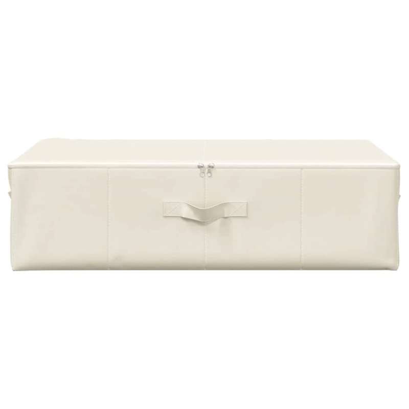 vidaXL uzglabāšanas kastes, 2 gab., 70x40x18 cm, audums, krēmkrāsas