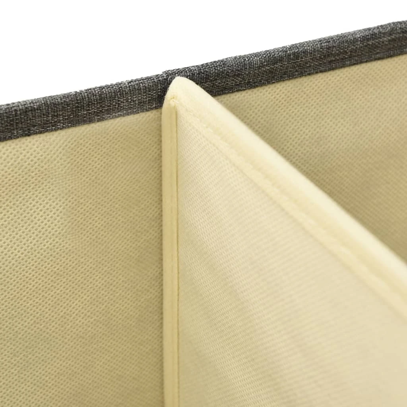 vidaXL uzglabāšanas kastes, 50x30x25 cm, audums, antracītpelēkas