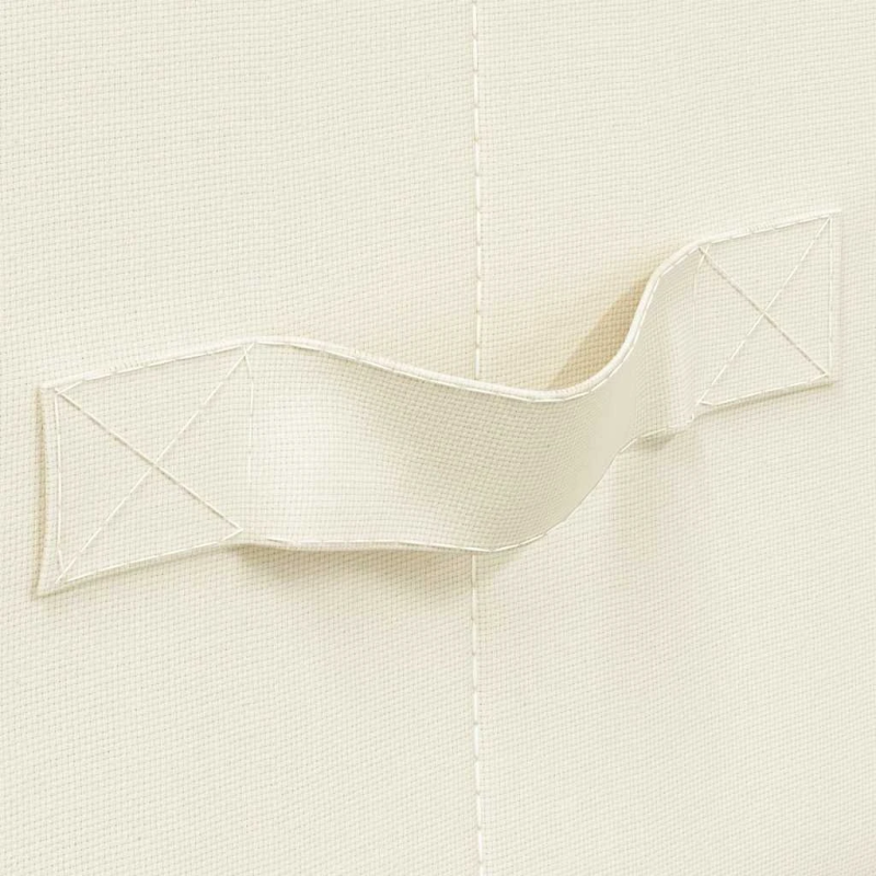 vidaXL uzglabāšanas kastes, 50x30x25 cm, audums, krēmkrāsas