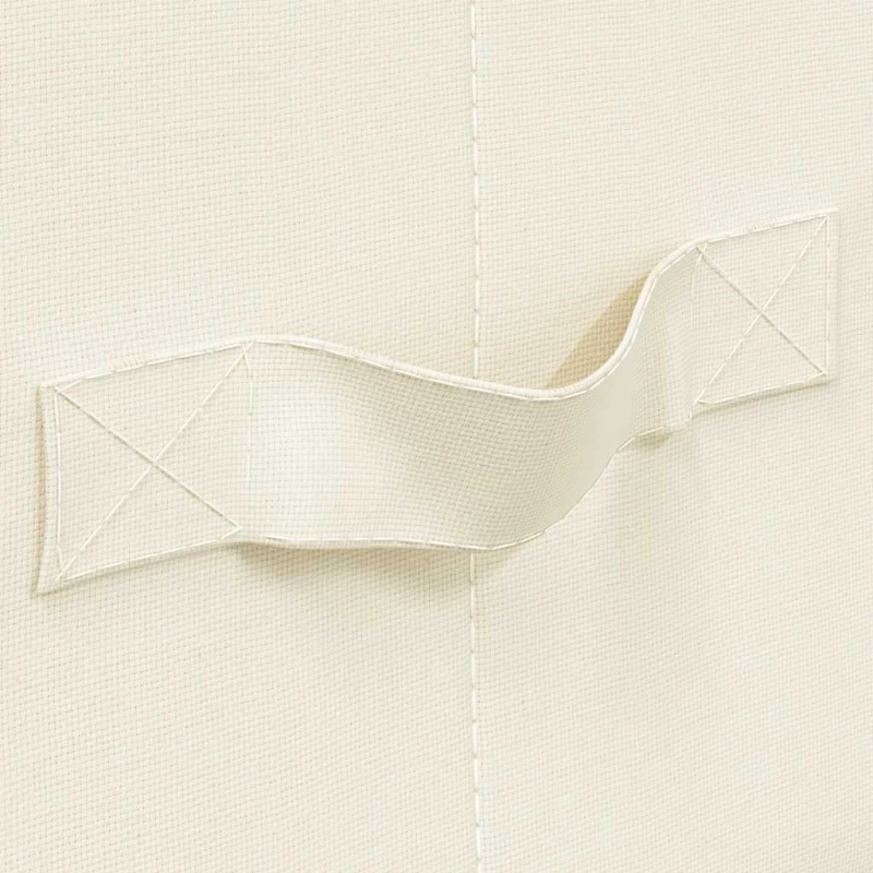 vidaXL uzglabāšanas kastes, 2 gab., 50x30x25 cm, audums, krēmkrāsas