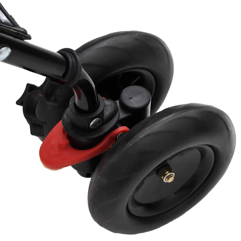 vidaXL bērnu ratiņi, antracītpelēki ar melnu, tērauds