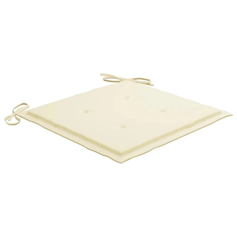 vidaXL dārza krēsli ar matračiem, 6 gab., akācijas masīvkoks