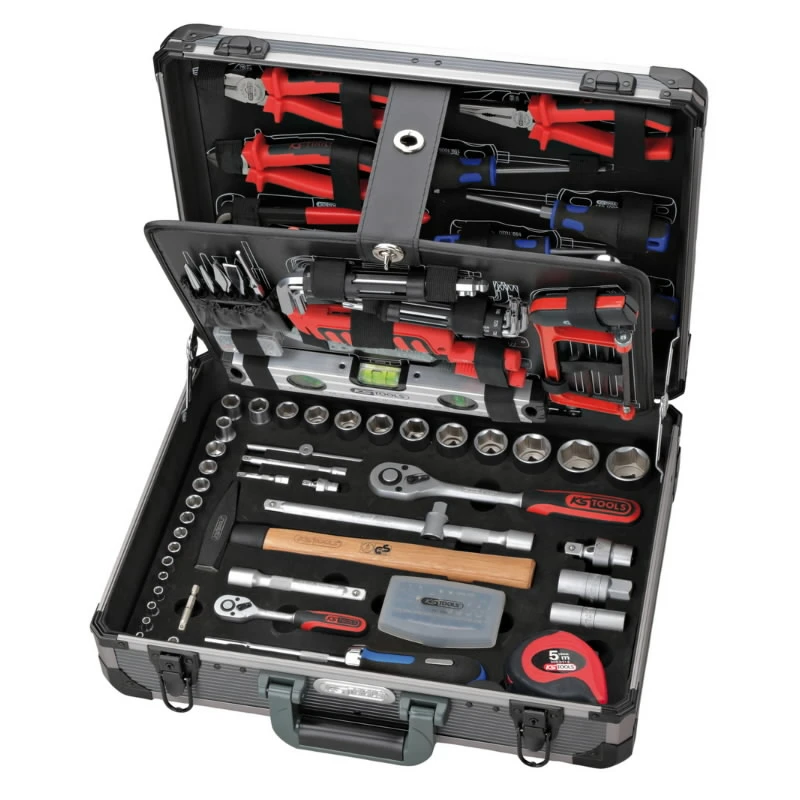 Universālais instrumentu komplekts 1-4"+1-2", 127 gab., KS Tools