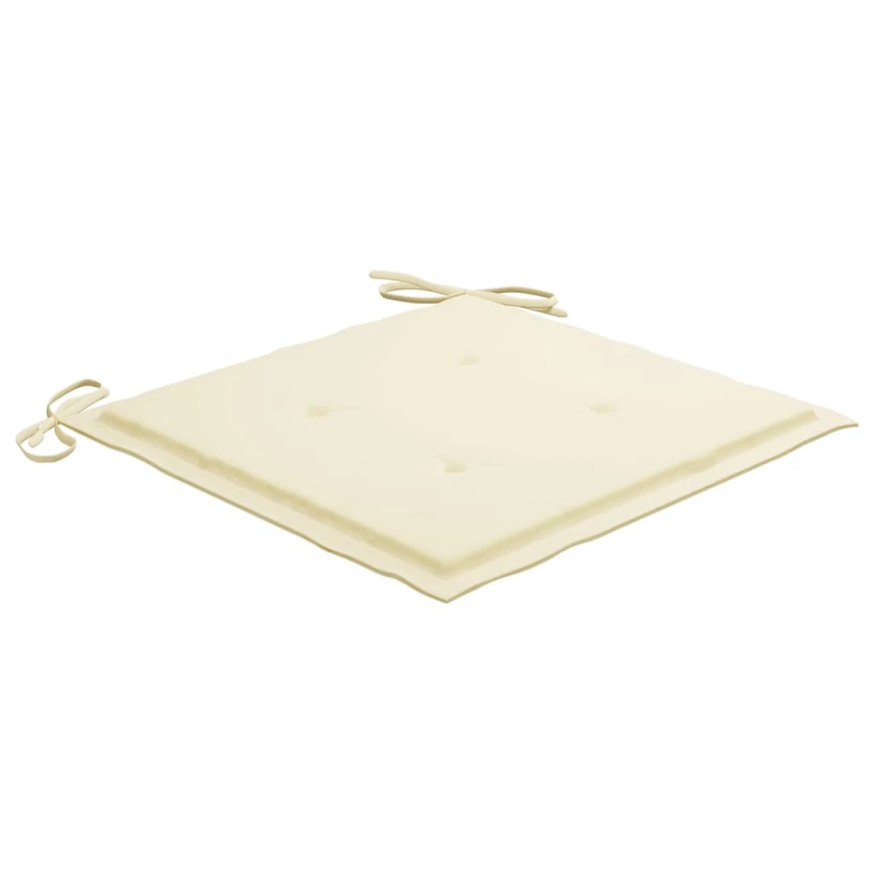 vidaXL dārza krēsli ar matračiem, 6 gab., akācijas masīvkoks