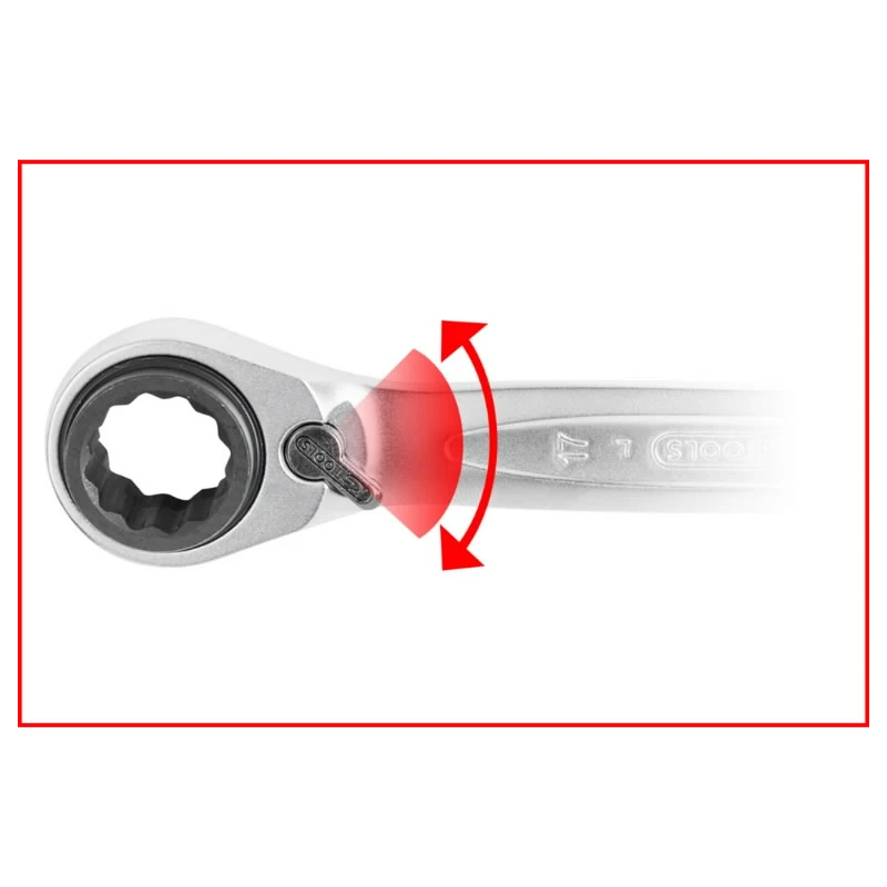 Sprūdrata atslēga 10x19mm - 13x17mm 4in1 GEARplus, KS Tools