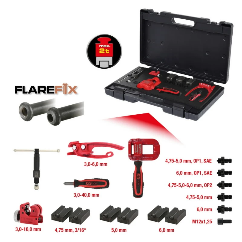 Universālais valcēšanas instrumentu komplekts, 16 gab., KS Tools