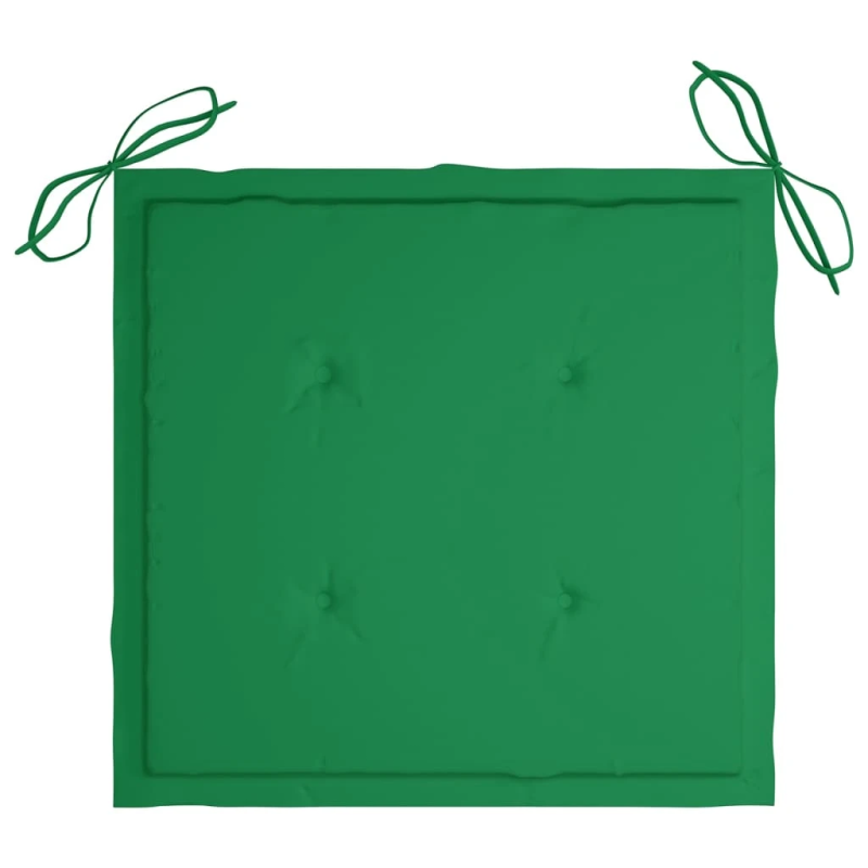 vidaXL dārza krēsli ar matračiem, 8 gab., masīvs tīkkoks