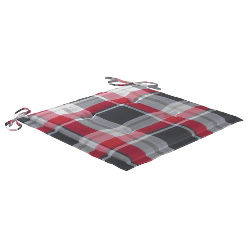 vidaXL dārza krēsli ar matračiem, 8 gab., masīvs tīkkoks