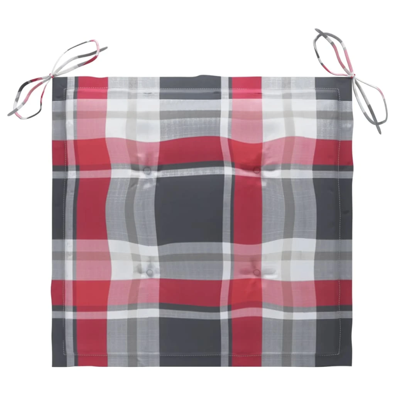 vidaXL dārza krēsli ar matračiem, 8 gab., masīvs tīkkoks