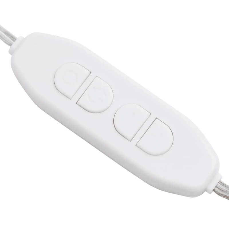 vidaXL spoguļa gaisma ar 8 LED spuldzēm, silti un vēsi balta