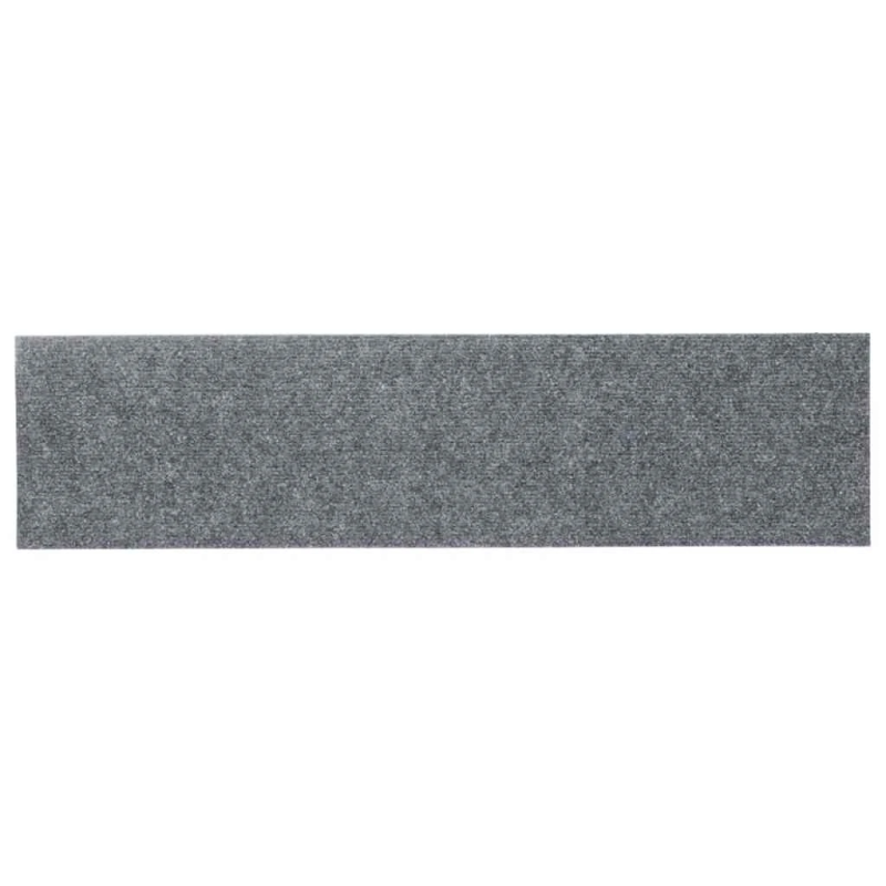 vidaXL kāpņu paklājiņi, pašlīmējoši, 15 gab., 76x20 cm, gaiši pelēki, taisnstūrveida