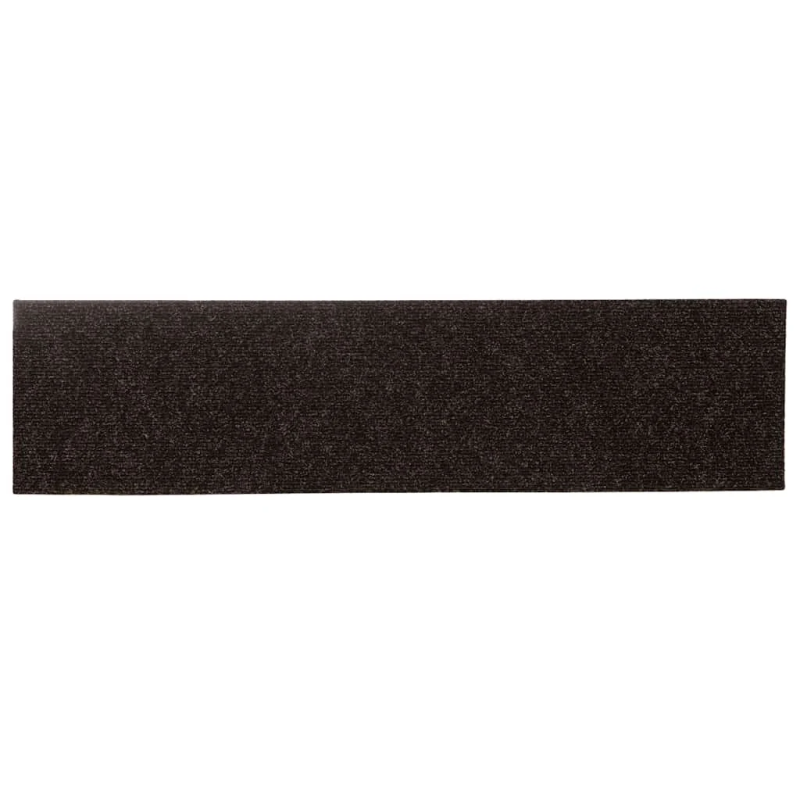 vidaXL kāpņu paklājiņi, pašlīmējoši, 15 gab., 76x20 cm, tumši brūni, taisnstūrveida