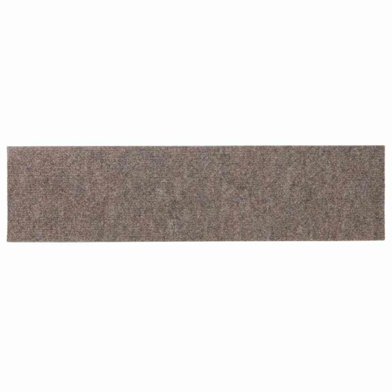 vidaXL kāpņu paklājiņi, pašlīmējoši, 15 gab., 76x20 cm, bēši, taisnstūrveida