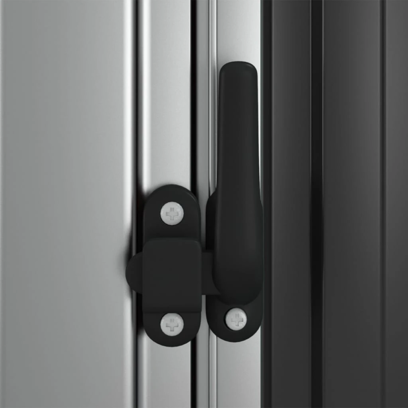 vidaXL dārza šķūnis, antracītpelēks, 118,5x97x209,5cm, cinkots tērauds