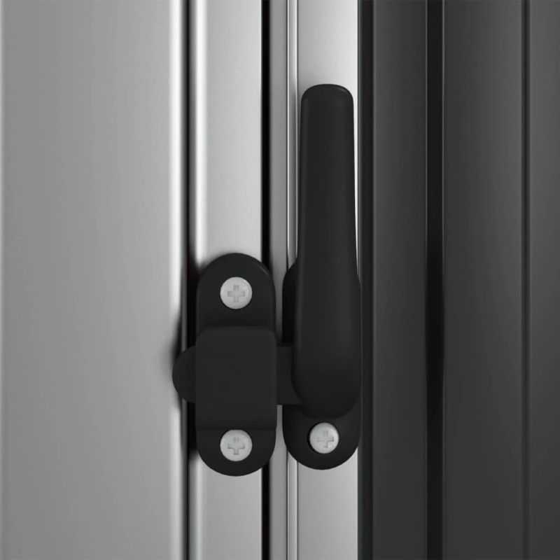 vidaXL dārza šķūnis, antracītpelēks, 180,5x97x209,5cm, cinkots tērauds