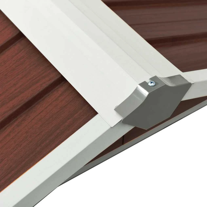 vidaXL robotizēta zāles pļāvēja novietne, 92x97x63 cm, brūna