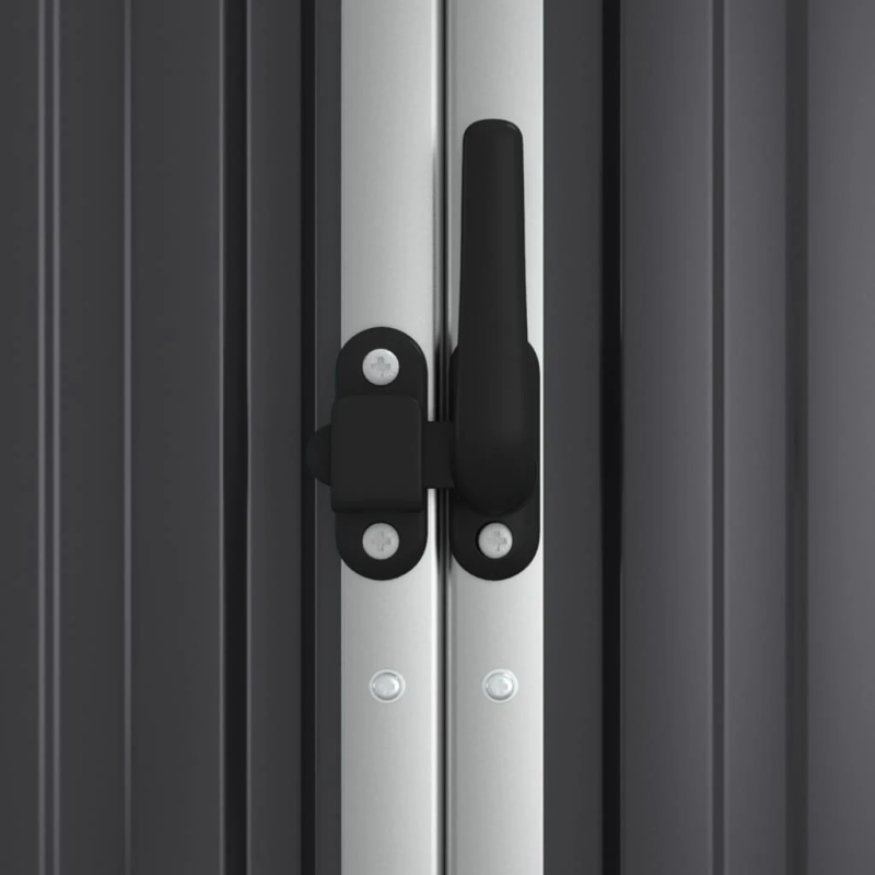 vidaXL dārza šķūnis, antracītpelēks, 161x89x161 cm, cinkots tērauds