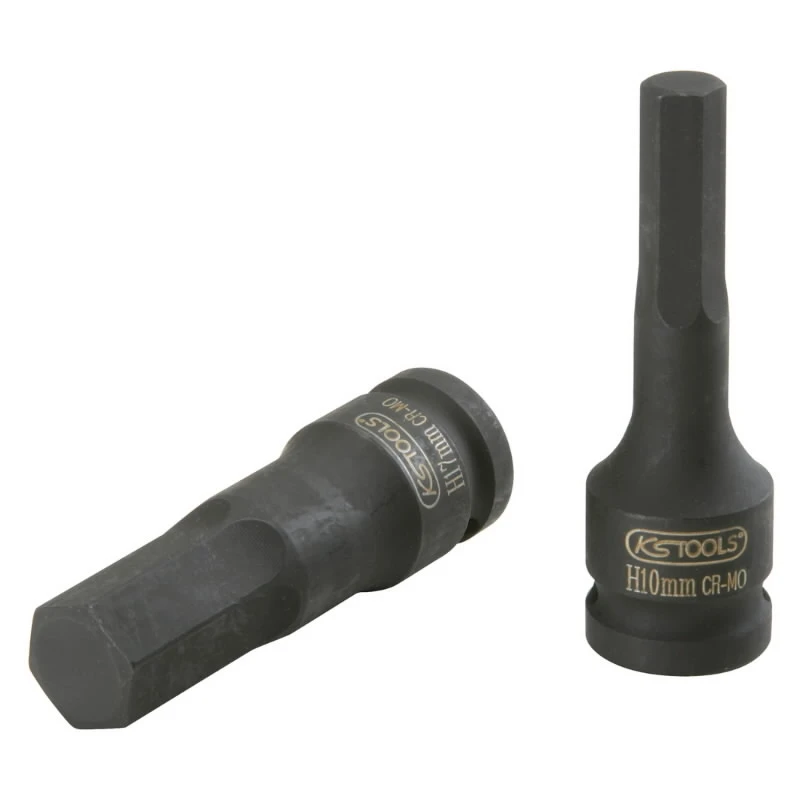 Triecienmuciņa 1-2´´ HEX 19 mm, gara, KS Tools