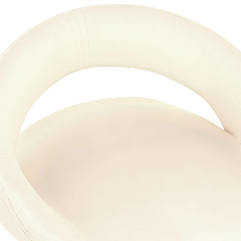 vidaXL bāra krēsli, 2 gab., krēmkrāsas samts