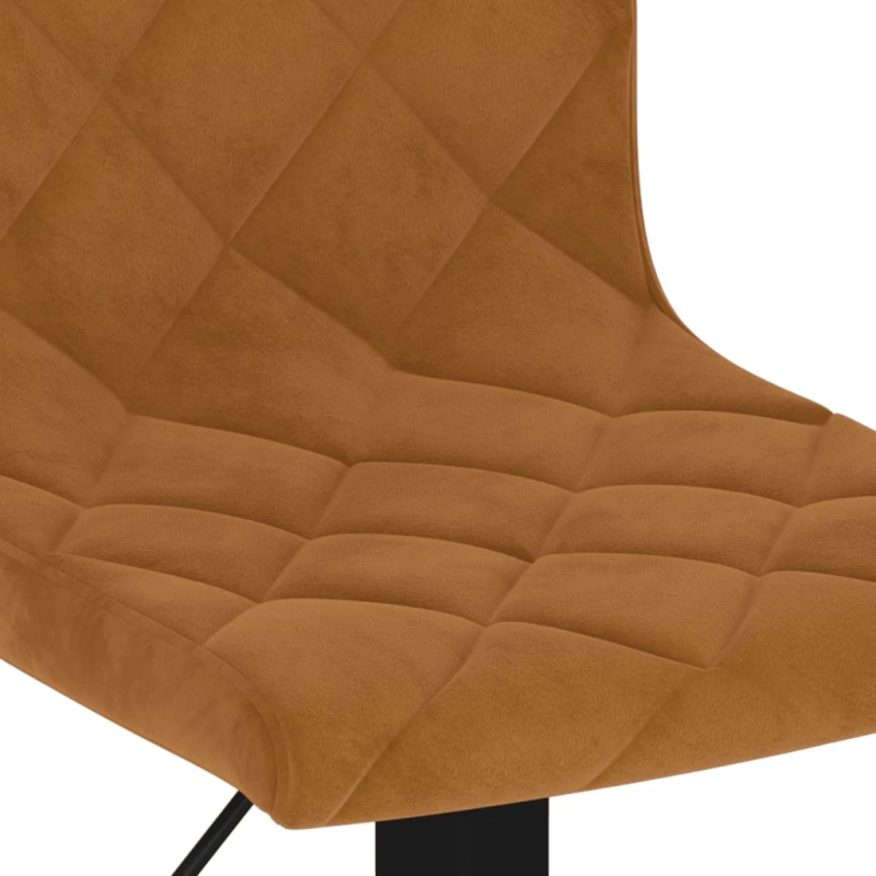 vidaXL bāra krēsli, 2 gab., brūns samts