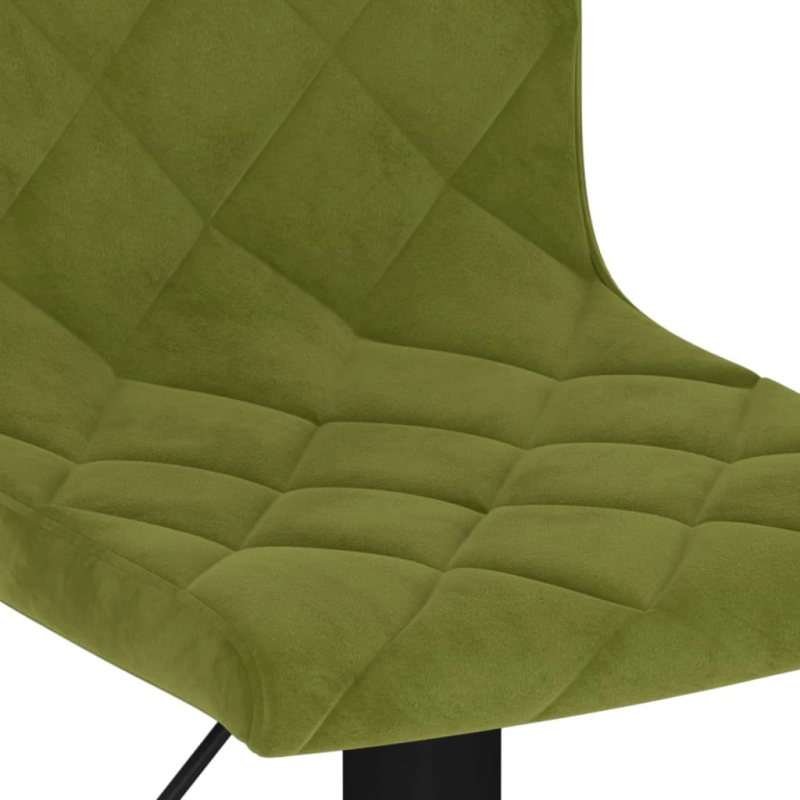 vidaXL bāra krēsli, 2 gab., gaiši zaļš samts