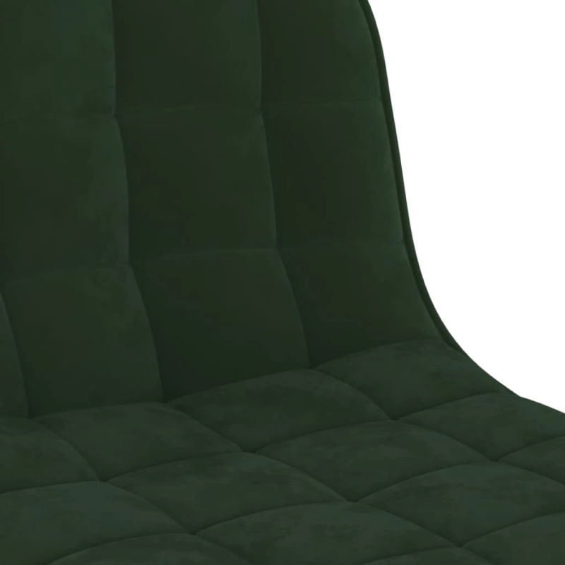 vidaXL bāra krēsli, 2 gab., tumši zaļš samts