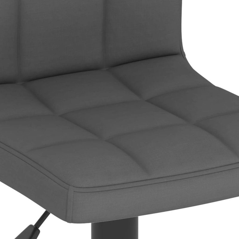 vidaXL bāra krēsls, tumši pelēks audums