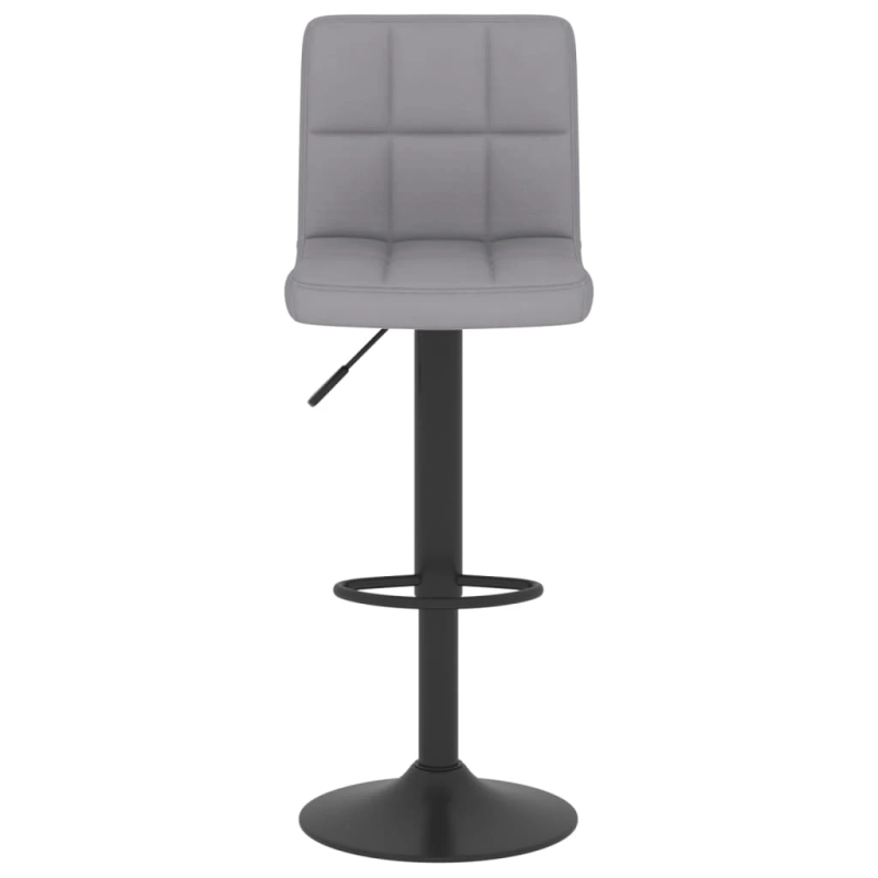 vidaXL bāra krēsli, 2 gab., gaiši pelēks audums