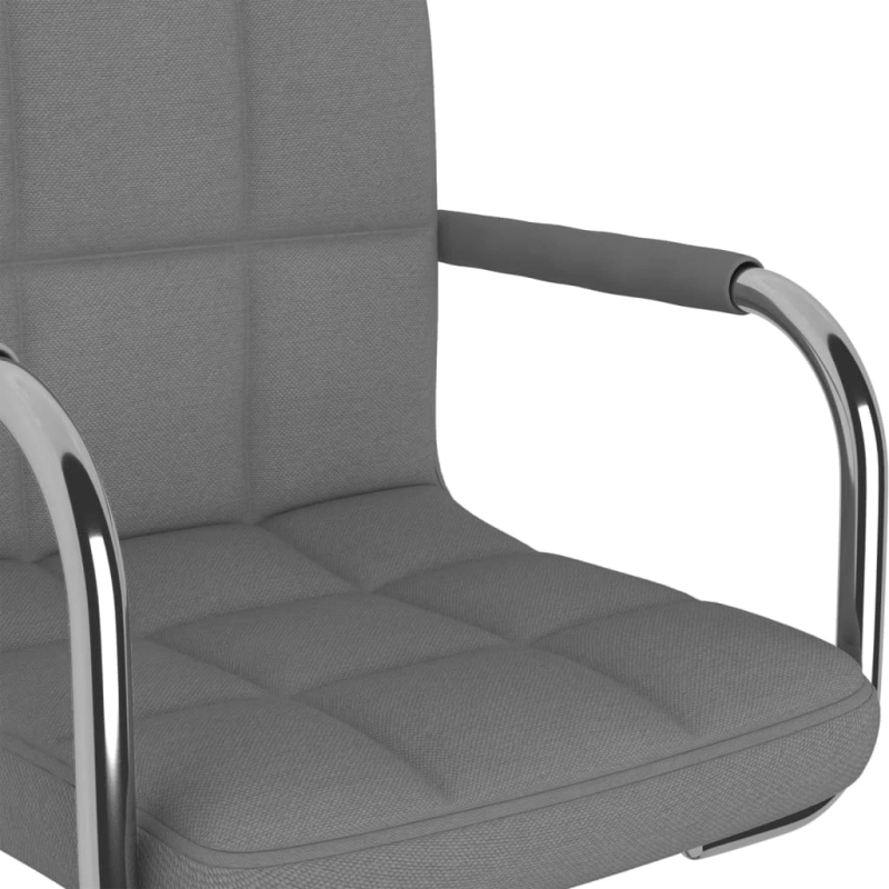 vidaXL bāra krēsls, gaiši pelēks audums