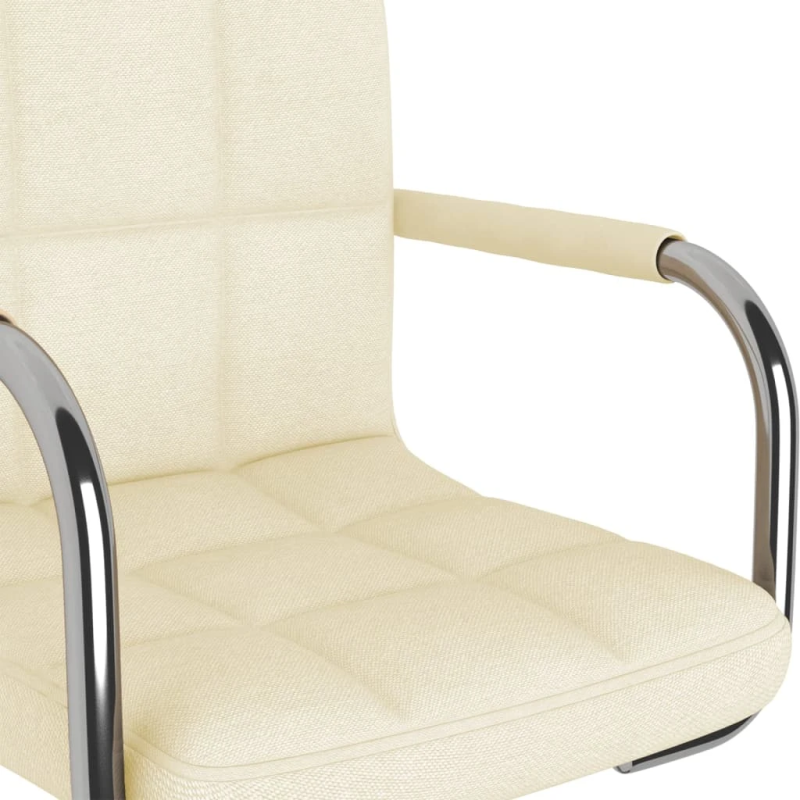 vidaXL bāra krēsls, krēmkrāsas audums