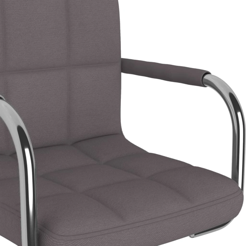 vidaXL bāra krēsls, pelēkbrūns audums