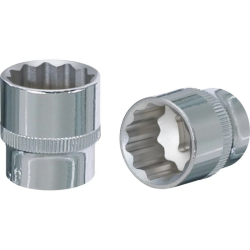 12-kanšu muciņa 1-2" CHROMEplus,uz pakaramās birkas 12mm, KS Tools