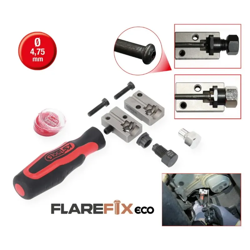 Unversālais bremžu cauruļu valcetājsFLAREFIXeco 4.75 mm FLAR FLAREFIXeco, KS Tools