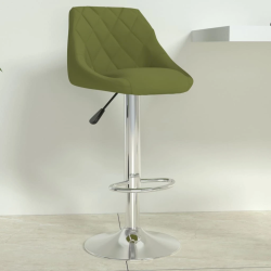 vidaXL bāra krēsls, gaiši zaļš samts