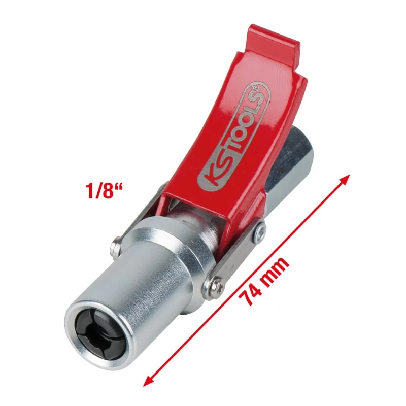 Ātrais savienojums smērvielu pistolei, 1-8", KS Tools