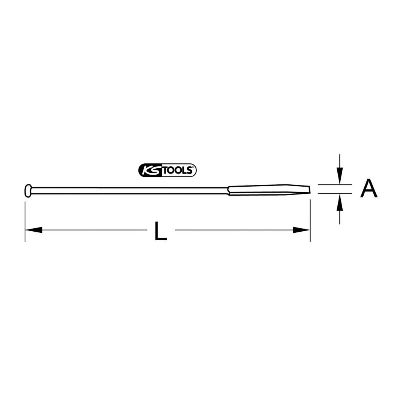 Bruģa lauznis, Hamburgas modelis 1500mm, KS Tools