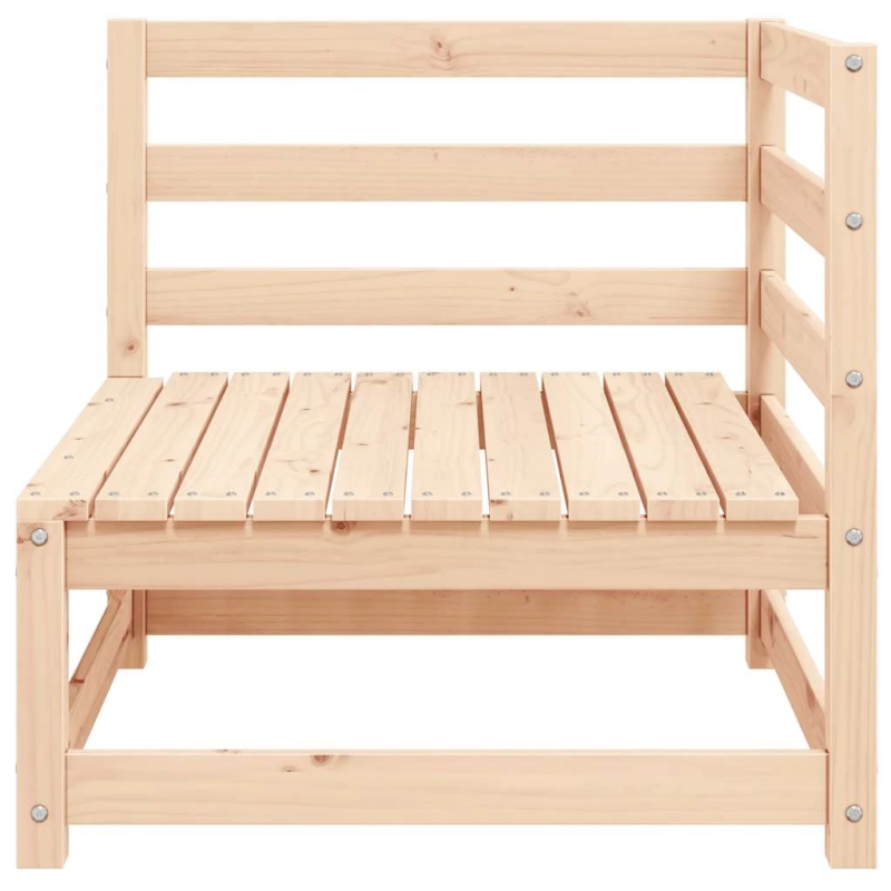 vidaXL dārza stūra dīvāni ar matračiem, 2 gab., priedes masīvkoks