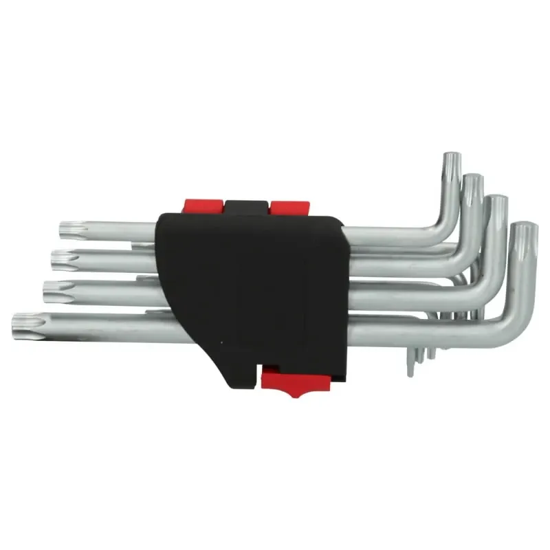 L- raktų komplektas TORX ,T8-T50, 10vnt, ilgi, KS Tools
