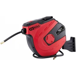 suruõhuvoolikurull seinale D10mm, 15m +1,5m, 1-4´´ ühendus, KS Tools