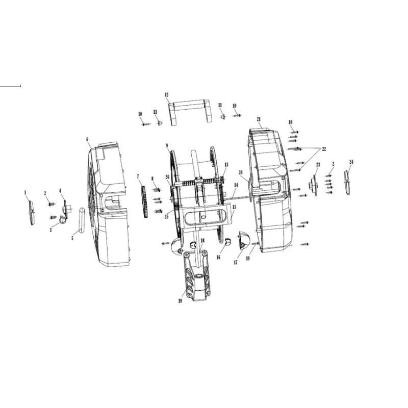 Automatinė suspausto oro žarna ritėje D10mm, 15m+1,5m, 1-4, KS Tools