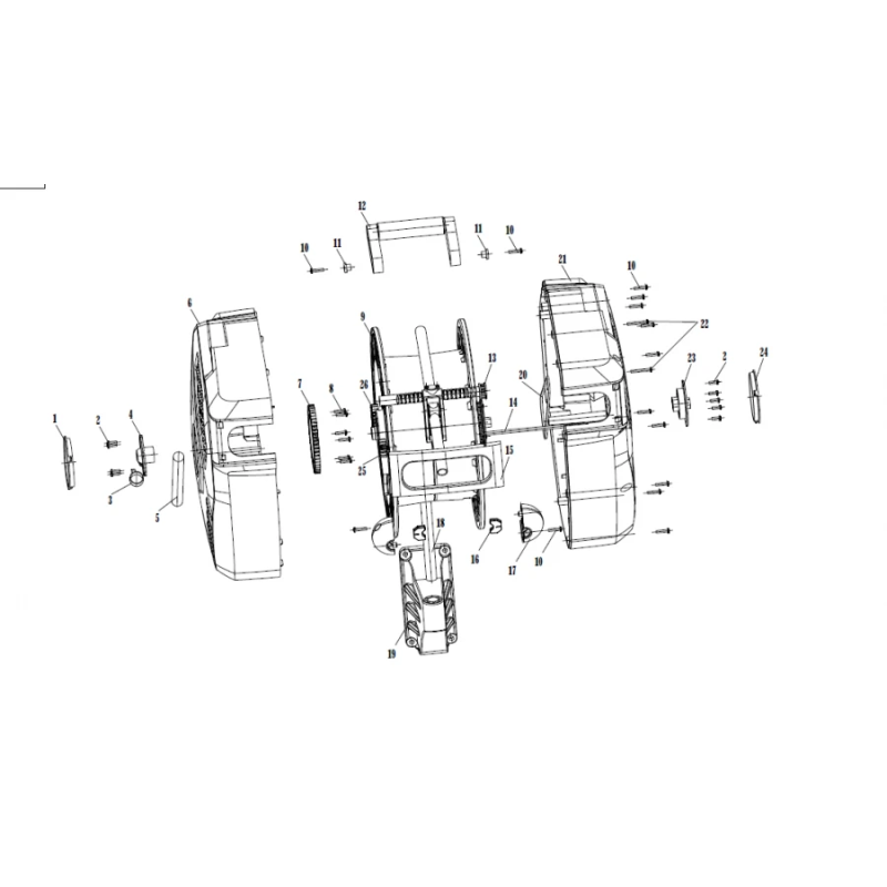 Automatiskā gaisa spole D10mm, 15m +1,5m, 1-4´´ savienojums, KS Tools