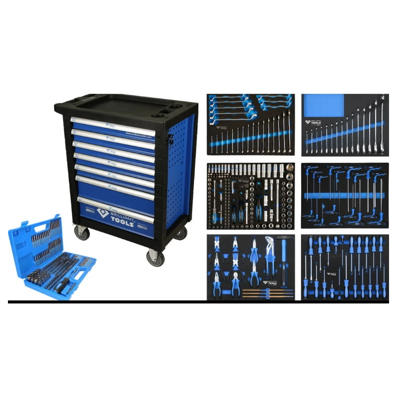 Instrumentu rati ar 7 atviktnēm un 473 premium instrumentiem, Brilliant Tools